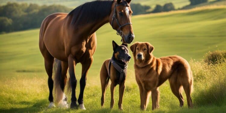 Dogs, Equestrian Sports