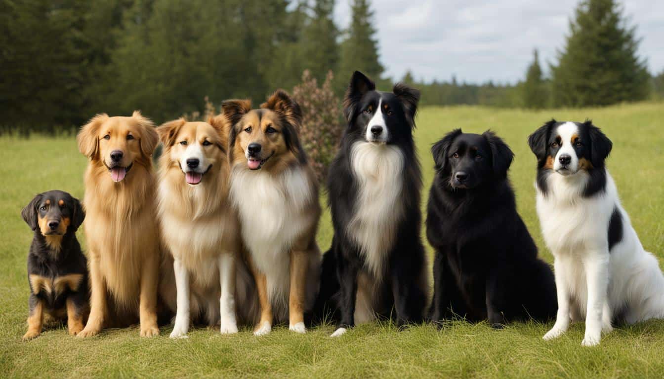 Selective breeding of dogs