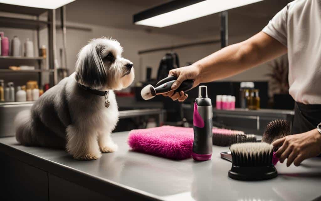 Show dog grooming