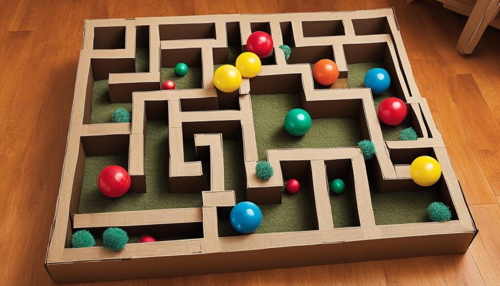 cardboard maze cardboard maze