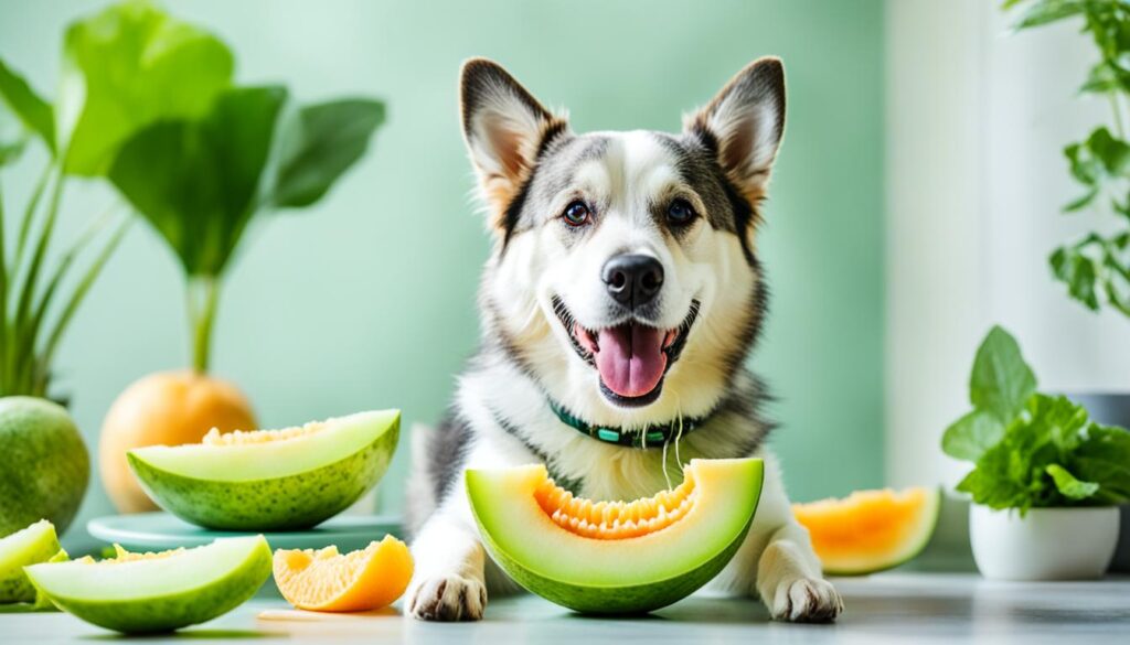 serving honeydew melon to dogs